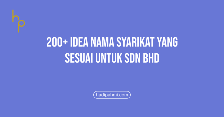 idea nama syarikat