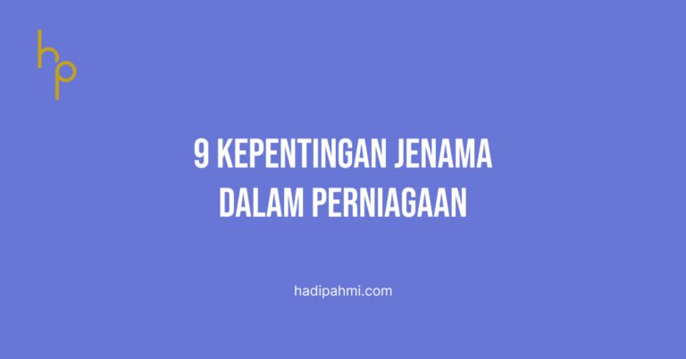 kepentingan jenama dalam perniagaan